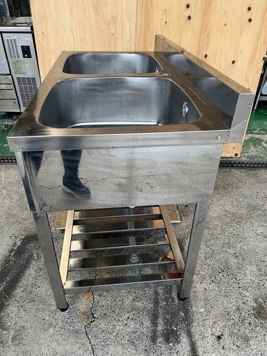 azuma 2槽シンク 1200x600x800(+90) 【公式通販】
