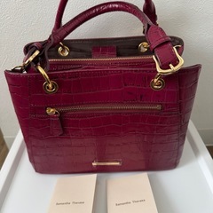 新品未使用 サマンサタバサ2wayハンドバッグ NEOルイーザ(クロコVer.)の画像