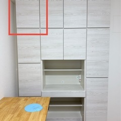 左・【超美品】ニトリNITORI壁面ユニットの上置き(ウォーレン 40L WW)の画像