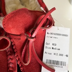 新品本革　ムートン　モカシン　の画像