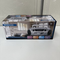I345 🌈 未使用品！ WINTECH ダブルラジカセ [ワイドFM対応] WCT-2の画像