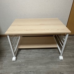 パソコンデスク ローデスク PCデスク プリンター収納の画像