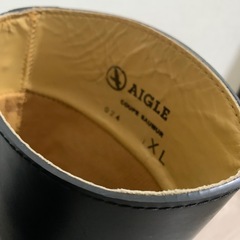 AIGLE ラバーブーツ黒の画像