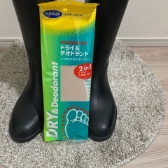 AIGLE ラバーブーツ黒の画像