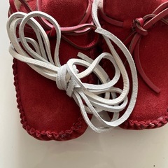 新品本革　ムートン　モカシン　の画像