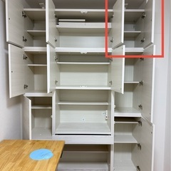 右・【超美品】ニトリNITORI壁面ユニットの上置き(ウォーレン 40R WW)の画像