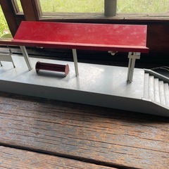 古い貨車の模型セットの画像