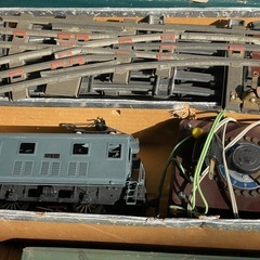 古い貨車の模型セットの画像