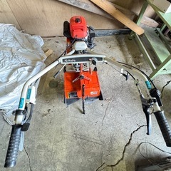 【動作確認済／一輪ゴムタイヤ】クボタ ネギ管理機 TS500 4.2馬力／スタンド付 の画像