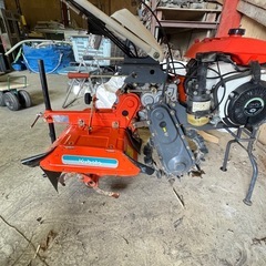 【動作確認済／一輪ゴムタイヤ】クボタ ネギ管理機 TS500 4.2馬力／スタンド付 の画像