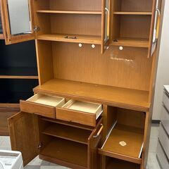 ★リユースのサカイ千葉中央店★  レンジボード ブラウン H191×D44×W119 クリーニング済み TC5179の画像