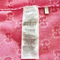 【３日まで　値下げ可能　極美品】　グッチ　GGパターン　ジャガード　ニットワンピース　ピンクの画像