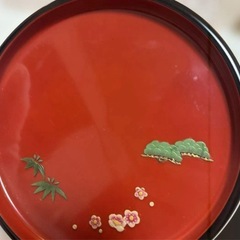 琉球漆器　お盆　5枚セット　菓子盆の画像