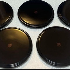 琉球漆器　お盆　5枚セット　菓子盆の画像