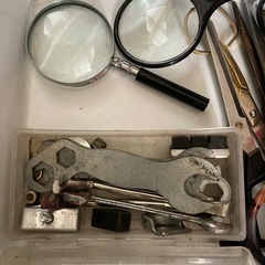 ハサミ　スパナ　レンチ　剪定鋏　裁ち鋏　ハサミ　ルーペの画像