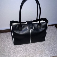 【美品レアセット】クレージュ Courreges 黒 ハンドバッグ トートバッグ セット 美品の画像