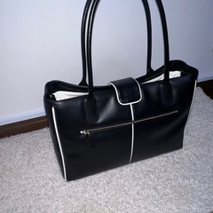【美品レアセット】クレージュ Courreges 黒 ハンドバッグ トートバッグ セット 美品の画像