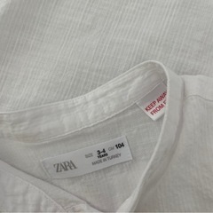 褒められ♡可愛い　ZARA エリなしシャツ　の画像