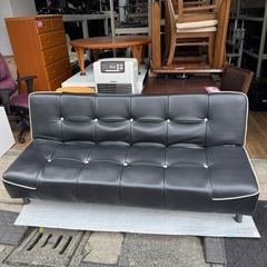 ソファ　ベット　ブラックの画像