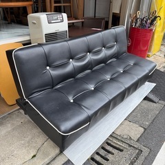 ソファ　ベット　ブラックの画像