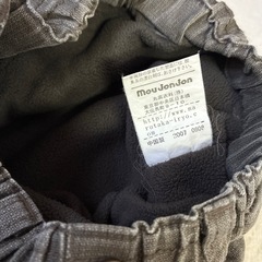 美品 moujonjon 裏モコパンツ グレー 100cm 冬　防寒　暖かいの画像