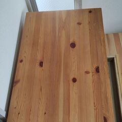 無印良品　デスクとチェストの画像