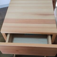 無印良品　デスクとチェストの画像