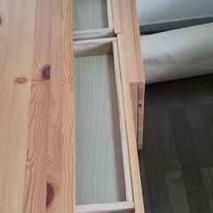 無印良品　デスクとチェストの画像