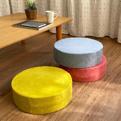 フロアクッション 日本製ウレタン 丸型40 高反発の画像