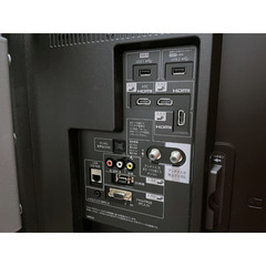 シャープ60インチ液晶テレビLC-60BW30とハヤミ工産テレビスタンドセットリモコン付きの画像