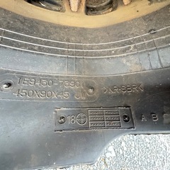 バリ山★コンバイン用　ゴムクローラ　450x90x45 JW 1E9430-73901★2本セット★福島県岩瀬郡発の画像