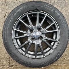 スタッドレス タイヤ ブリヂストン VRX 175/65R15 タイヤ ホイール 4本セット 17年製の画像