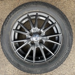 スタッドレス タイヤ ブリヂストン VRX 175/65R15 タイヤ ホイール 4本セット 17年製の画像