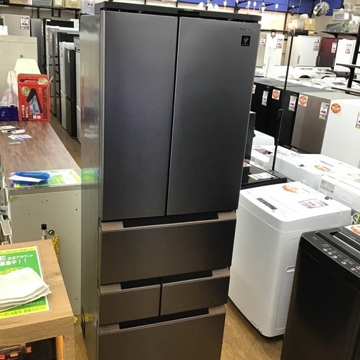 #K-14【ご来店頂ける方限定】SHARPの6ドア冷凍冷蔵庫です