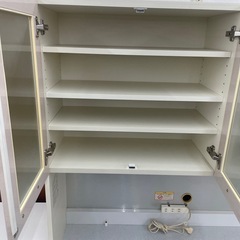 ☆ドリーム荒牧店☆ジモティー割引有☆【クリーニング済み】パモウナ 4枚扉オープンボードWHの画像