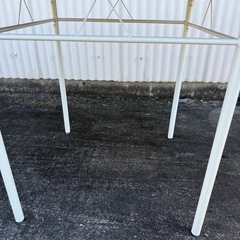 【美品】弘益 DSP-75 テーブル 75×75cm スチール脚｜食卓・作業の画像