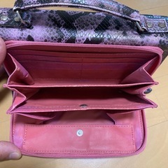 ヘビ柄　ポーチ　セカンドバッグの画像