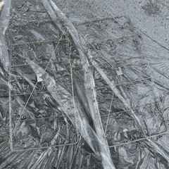 スチール　洗濯物干しの画像