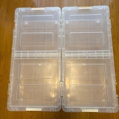 キャスター付きベッド下収納　2個セットの画像