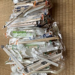 使い捨て割り箸、スプーン、フォーク等の画像