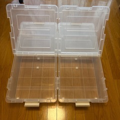 キャスター付きベッド下収納　2個セットの画像