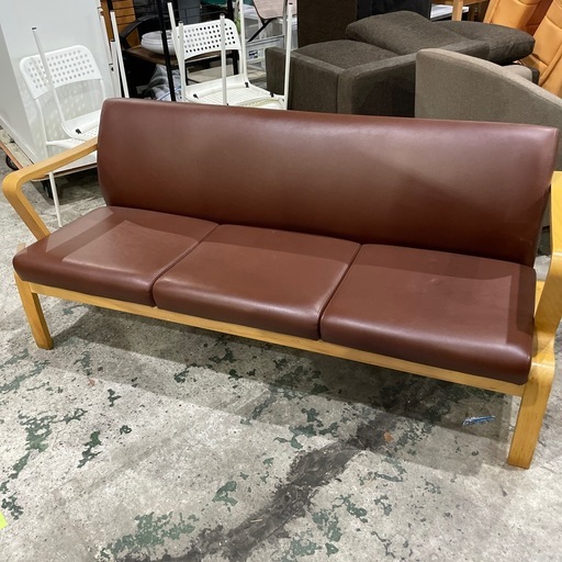 オカムラ家具 ソファ ブラウン