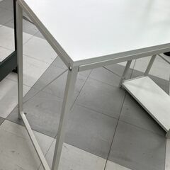 ★リユースのサカイ千葉中央店★  PCデスク ホワイト H121×D50×W100 クリーニング済み TC5191の画像