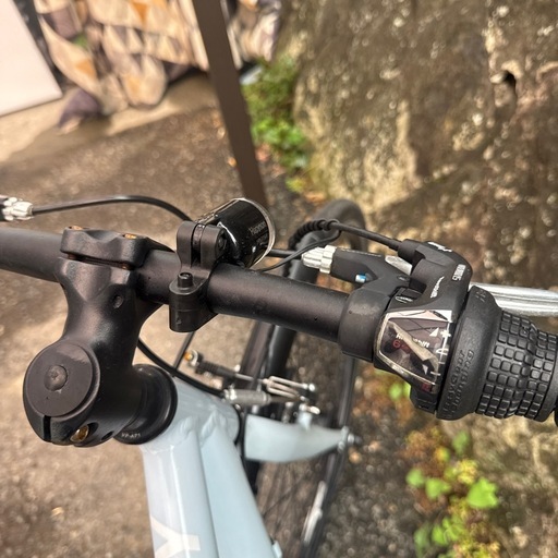 ✨クロスバイク 6変速 HEAD 自転車 水色 配送3000~ その他多数出品中‼️