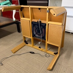 【美品‼️】ニトリ 80cm角 カジュアルこたつ 家具調コタツ リビングこたつ 継ぎ足(高さ2段階) 木目調ブラウン♪の画像