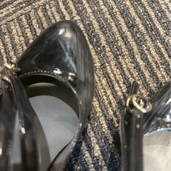 パンプス　黒　23.0-23.5cmの画像