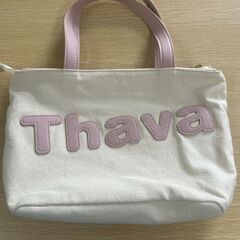 サマンサタバサ　布製　パッチワークトートバッグ　小サイズ (ベビーピンク)の画像