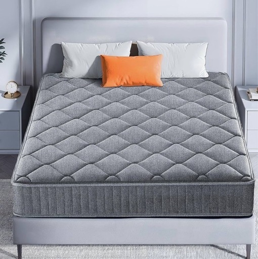 【新品・未使用】マットレス ポケットコイル 厚さ22cm 高反発 体圧分散 スプリングマットレス