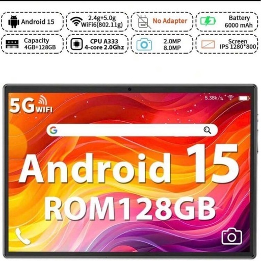 新品　Relndoo タブレット Android 15 タブレットPC 10.1インチ