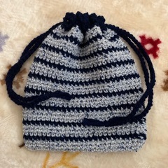 かぎ編み☆巾着の画像